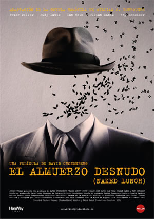 William Burroughs-Almuerzo Desnudo[Naked Lunch], afiche de film de David Cronenberg