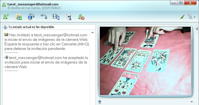 Tarot online por MSN Messenger
