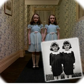 El resplandor de Kubrick, ''Identical Twins'', fotograf&iacute;a de Diane Arbus